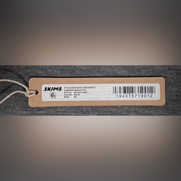 SKIMS Fits Everybody Maternity Nursing Bralette - BNWT - Onyx - Size XS - Picture 7 of 7